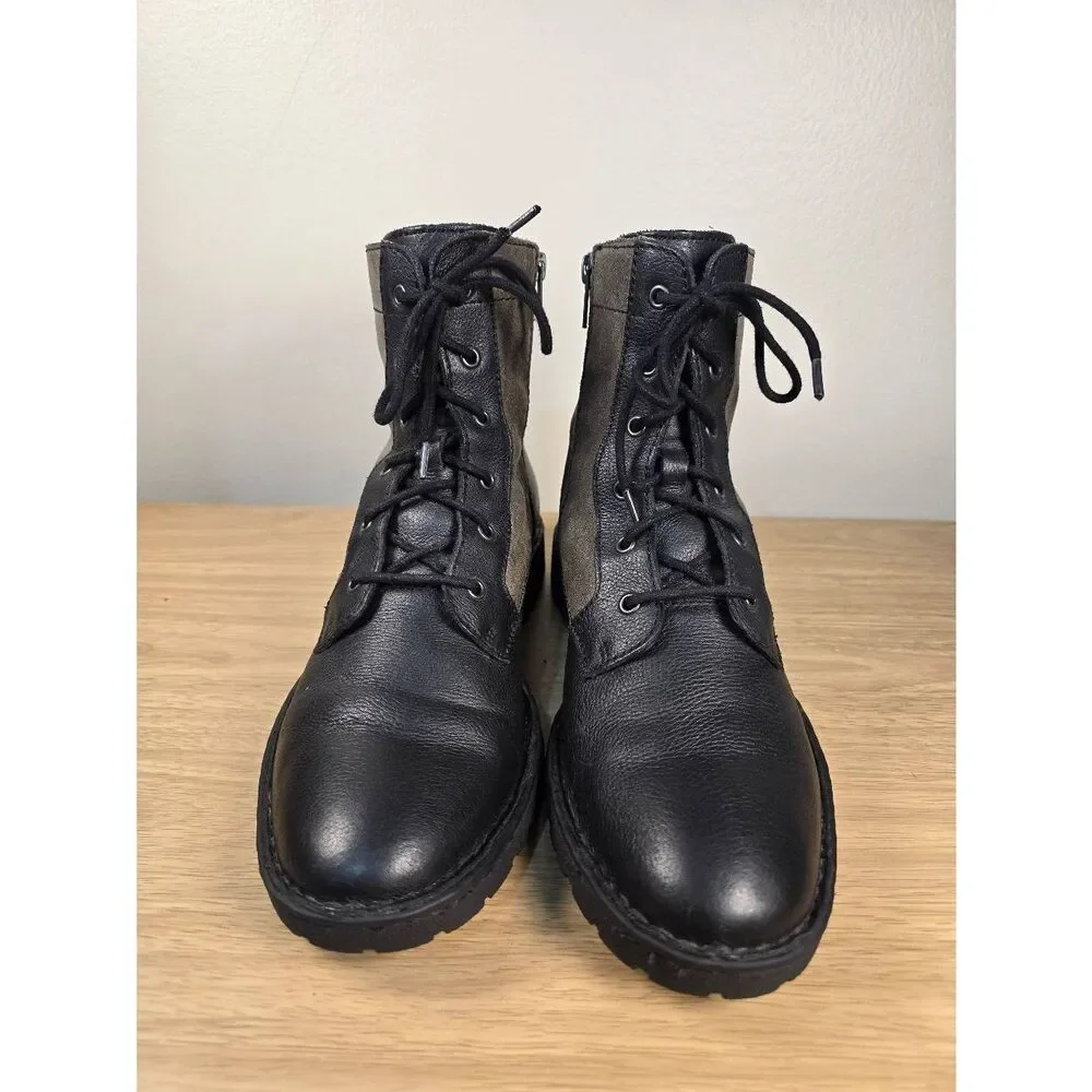 Born Malvin Black Leather Boots Men's Size 8